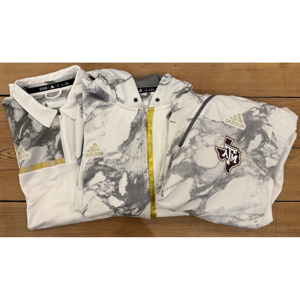 Adidas Texas A&M Aggies‎ Coaches Sideline Lot Hoodie Pullover Polo 2XL 3XL